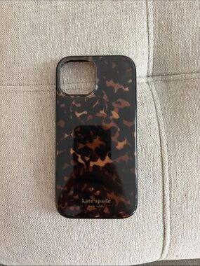 kate spade Tortoiseshell Glossy Brown & Black Phone Case